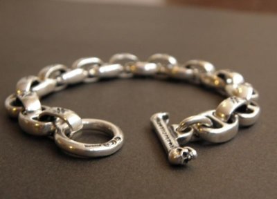 Photo2: Quarter H.W.O & Anchor Links Bracelet