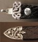 Photo4: Snake Loop & Tip Leather Bracelet (4)