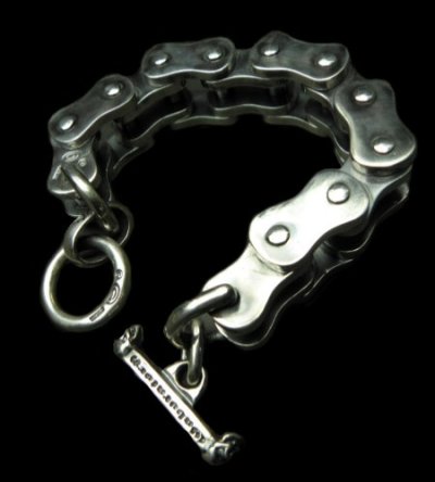 Photo1: Motorcycle Chain Bracelet (Large)