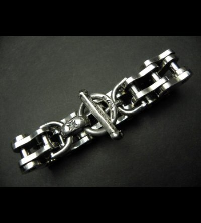 Photo3: Motorcycle Chain Bracelet (Large)