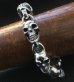 Photo4: All Skulls Link Bracelet