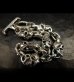 Photo3: Half Skull & Chain Links Bracelet (3)