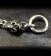 Photo5: Half Skull & Chain Links Bracelet (5)