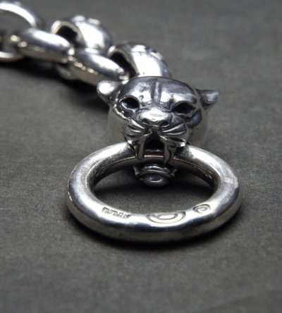 Photo5: Panther With Maltese Cross H.W.O & Smooth Anchor Links Bracelet