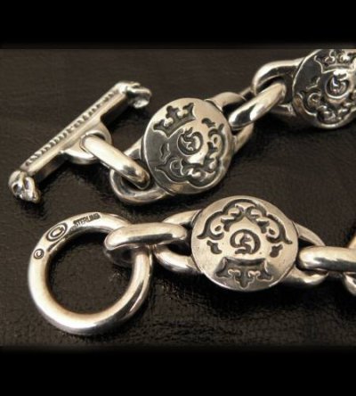 Photo3: Medium atelier mark links bracelet