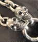 Photo4: 2Skulls With Small Oval Links Bracelet (4)