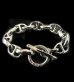 Photo1: All Smooth Anchor Chain Links Bracelet (1)