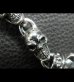 Photo17: Stud Bolo Neck Old Bulldog With 7-Skull Links Bracelet