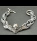 Photo2: Wing Skull With Chiseled H.W.O & Chiseled Anchor Links Bracelet (2)