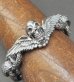 Photo9: Wing Skull With Chiseled H.W.O & Chiseled Anchor Links Bracelet