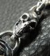 Photo8: Quarter Sculpted Oval ID With 2Skulls & Small Oval Links Bracelet