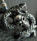 Photo10: Half Snake Born With 4Skulls Bracelet