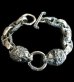 Photo1: 2Lions With H.W.O & Chiseled Anchor Links Bracelet (1)