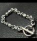 Photo4: 1/4 Noodle & 1/6 Skull Links Bracelet