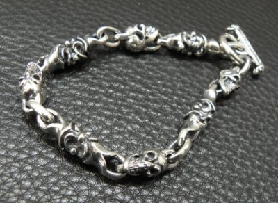 Photo2: Quarter Macaroni & 1/6 Skull Bracelet