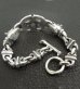 Photo11: Half Sculpted Oval With Old Bulldog & Bulldog & Small Oval, Boat Chain Bracelet