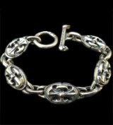 All Battle-Ax Oval Links Bracelet