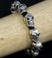 Photo15: 8Skulls braid leather bracelet