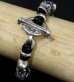 Photo12: 8Skulls braid leather bracelet