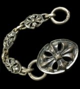 Old Cross Oval With Small Old Cross Oval Links Bracelet