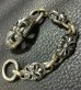 Photo3: Old Cross Oval With Small Old Cross Oval Links Bracelet