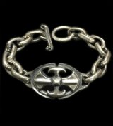 Battle-Ax ID With Master Small Oval Links Bracelet