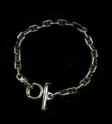 5.5mm Anchor Chain With Skull Bracelet