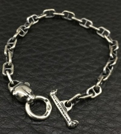 Photo2: 5.5mm Anchor Chain With Panther Bracelet