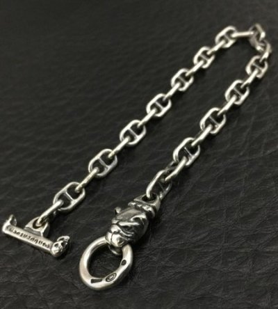 Photo2: 5.5mm Anchor Chain With Old Bulldog Bracelet