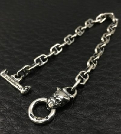 Photo2: 5.5mm Anchor Chain With Bulldog Bracelet