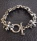 Photo4: Gothic Cross Links Bracelet 1/8