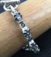 Photo4: Quarter 11 Skull Links Bracelet