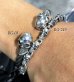 Photo13: All 1/8 Skull Links Bracelet