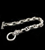 Quarter Old Bulldog With H.W.O & Anchor Links Bracelet