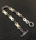 Photo7: Bike Chain Plate Links Bracelet (Small)