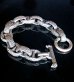 Photo4: Chiseled H.W.O & Chiseled Anchor Chain Links Bracelet