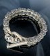 Photo1: Bike Chain Bracelet  W/Skull (11mm) (1)