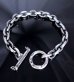 Photo2: Quarter Small Oval Chain Bracelet (2)