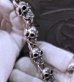 Photo4: All Skulls Link Master Classic T-bar Bracelet