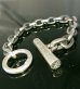 Photo4: Ultimate T-bar With Small Oval Chain Links Bracelet