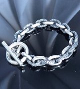 Small Oval &Textured Small Oval Chain Links Bracelet