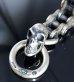 Photo6: Bike Chain With Skull Bracelet (Heavy wide small)