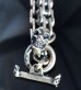 Photo12: Bike Chain With Skull Bracelet (8.5mm)