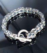 Bike Chain With Skull Bracelet (8.5mm)