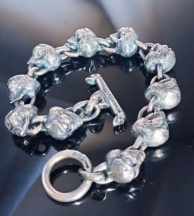 Photo1: Half Alien Links Bracelet