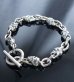 Photo8: 1/8 Skull & Chain Links Bracelet