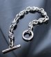 Photo1: 1/8 Skull & Chain Links Bracelet (1)