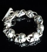 All Skulls Link Bracelet