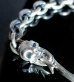 Photo4: Laughing Skull & Snake Tongue With 7Chain Bracelet