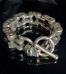 Photo1: Motorcycle Chain With Skull Bracelet (Midium) (1)